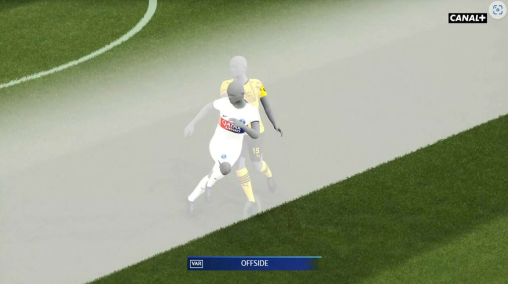 hors jeu de mbappe paris saint germain