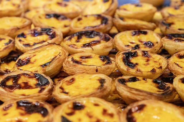 pastel de nata, pasteis de nata, pastel de belem, pâtisserie, pâtisserie à base de crème, pâtisserie portugaise, portugal